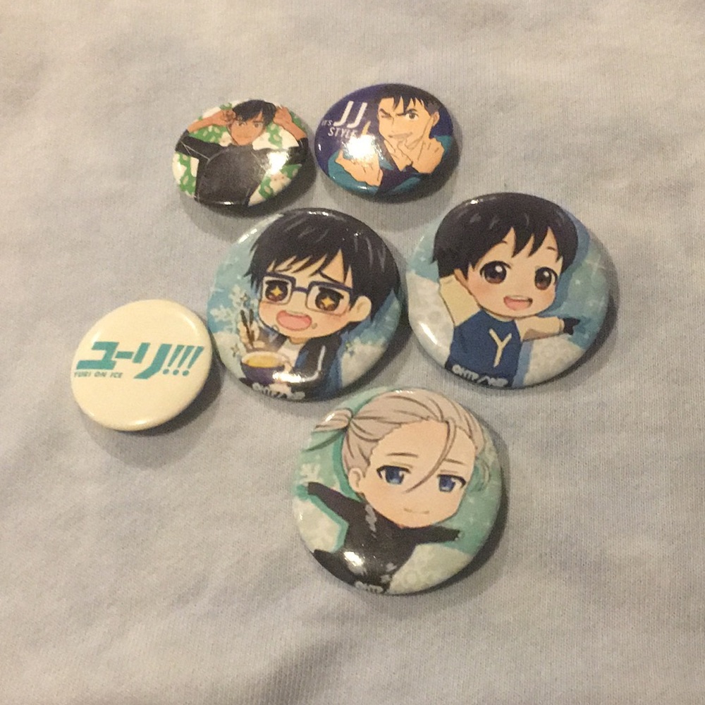 Yuri on Ice pins/buttons